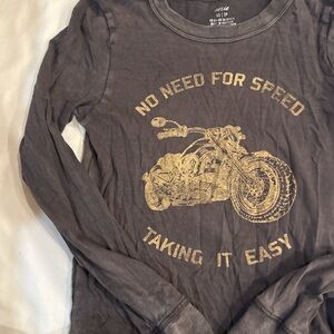 aerie “no need for speed” long sleeve baby tee